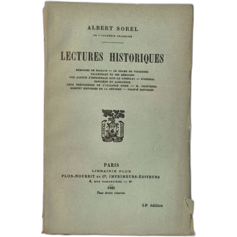 Lectures Historiques