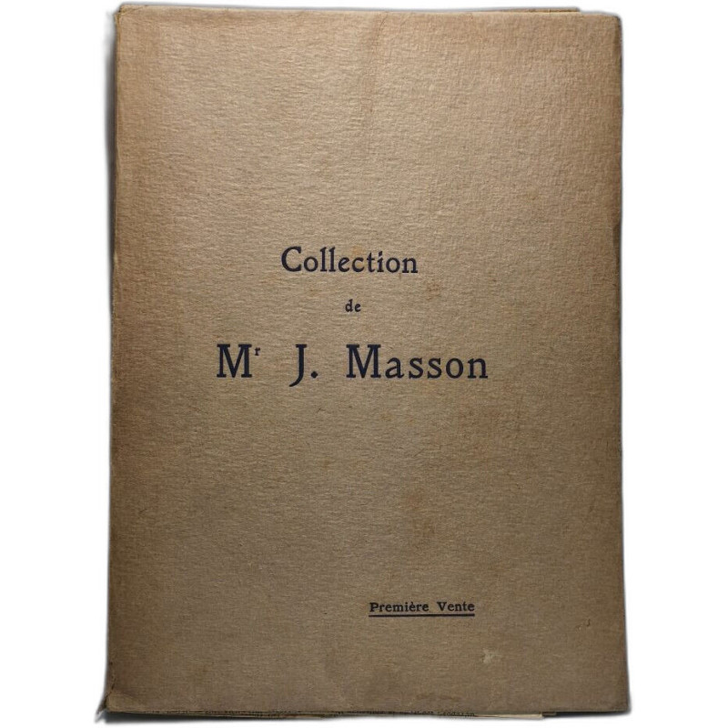 Collection de J. Masson - Première et Deuxième ventes - planches...