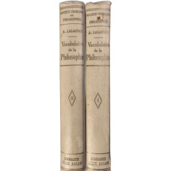 Vocabulaire technique et critique de la philosophie tome 1 et 2