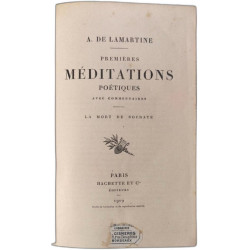 Premieres meditations poetiques avec commentaires / la mort de socrate