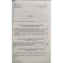 Revue XVII° siecle numero 225 / corneille aprés corneille 1684-1791