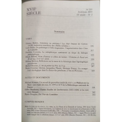 Revue XVII° siècle n° 219
