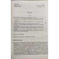 Revue XVII ° siecle n° 210