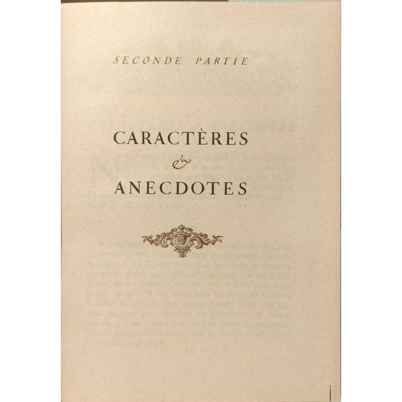 Maximes et pensées caractères et anecdotes tome I et II