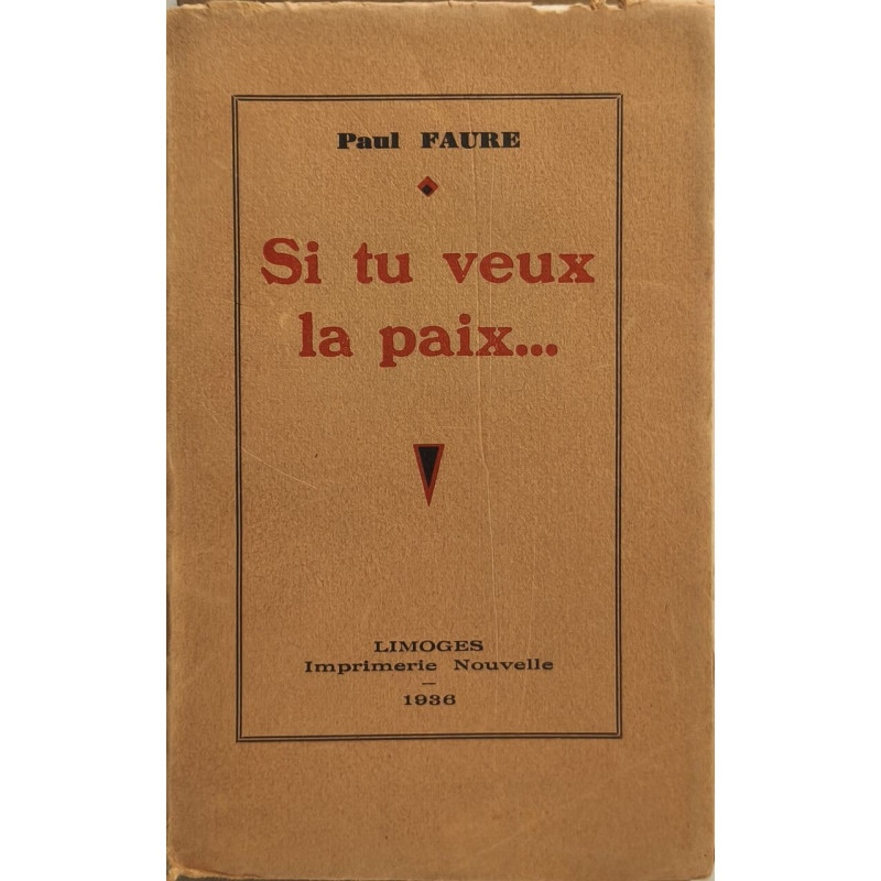 Si tu veux la paix