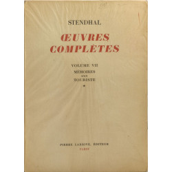 Oeuvres complètes - Mémoires d'un touriste en 2 volumes