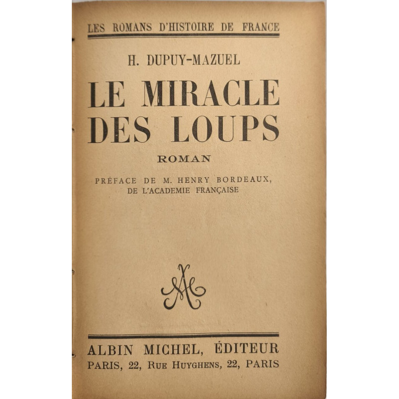 Le Miracle des loups