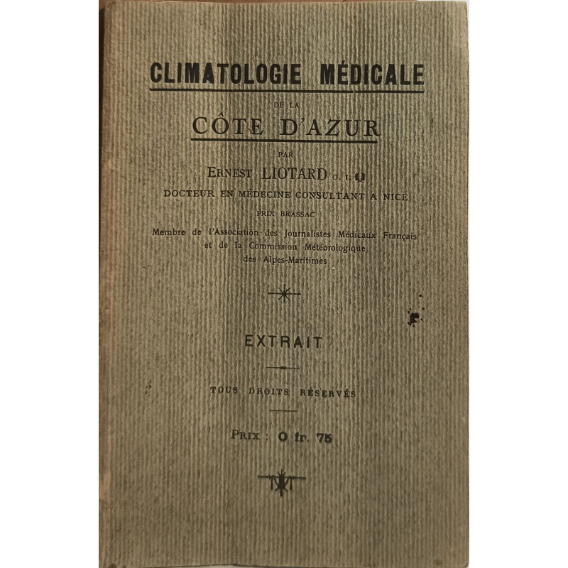 Climatologie médicale de la Côte d'Azur