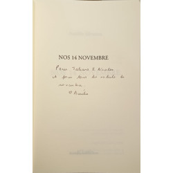 Nos 14 novembre - dédicacé par l'auteur