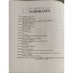 Le livre et ses amis n° 16 / fevrier 1947