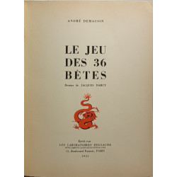 Le Jeu des 36 Bêtes - Dessins de Jacques Darcy