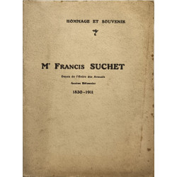 Me Francis Suchet doyen de l'ordre des avocats ancien bâtonnier...