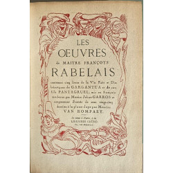 Les oeuvres de Maistre François Rabelais/ illustrés de 125 dessins...