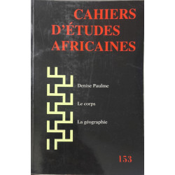 Cahiers d'études africaines N° 153/1999