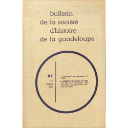Bulletin de la société d'histoire de la Guadeloupe