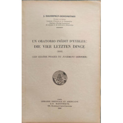 Un oratorio inédit d'eybler - Die vier letzten Dinge (1810)