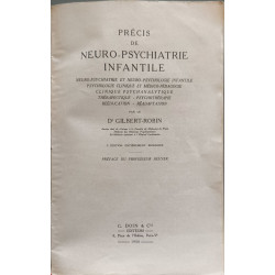 Précis de neuro-psychiatrie infantile