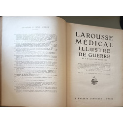 Larousse médical de guerre illustré de 497 gravures 57 tableaux en...