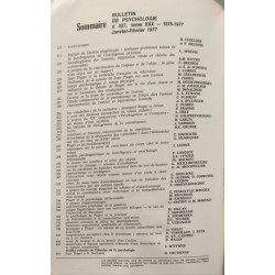 Bulletin de psychologie N°327 xxx