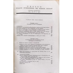 Bulletin international des sciences sociales VOL 9 numéro 3