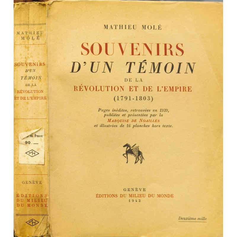 Souvenirs d'un témoin de la Révolution et de l'Empire (1791-1803)
