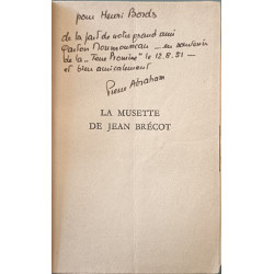 La Musette de Jean Bréccot natif de Touraine dédicacé par Pierre...