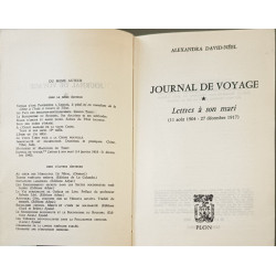 Journal de voyage : Lettres à son mari