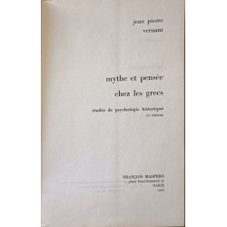 Mythe et pensée chez les grecs