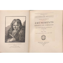 Amusements sérieux et comiques - numéroté ( orné d'un portrait...
