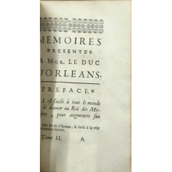 Mémoires présentés à Monseigneur le Duc d'Orléans ( 2 tomes en 1)