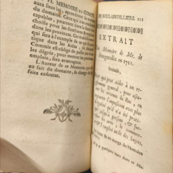 Mémoires présentés à Monseigneur le Duc d'Orléans ( 2 tomes en 1)