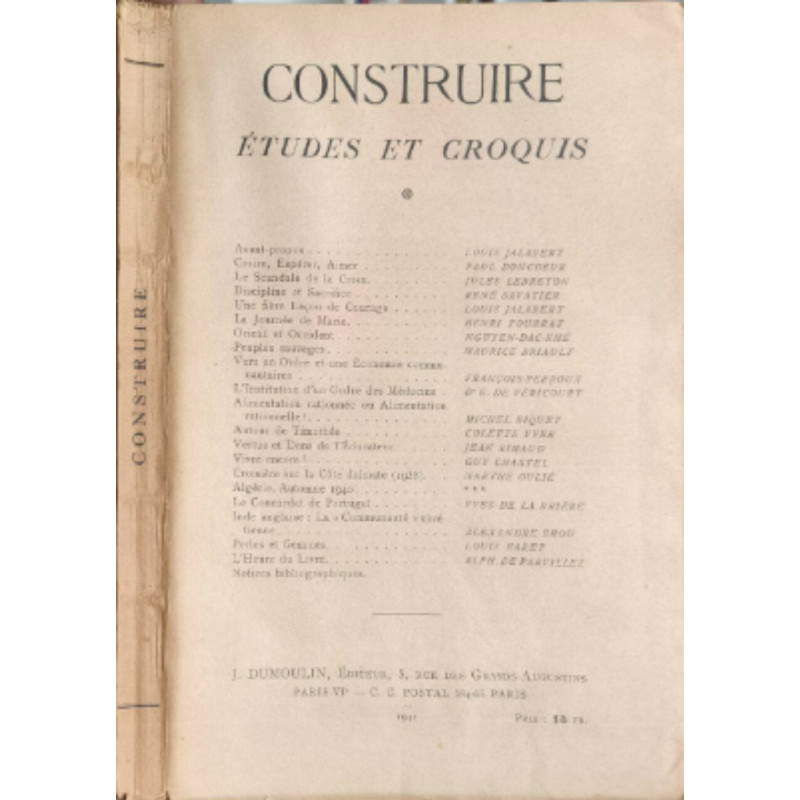 Construire études et croquis