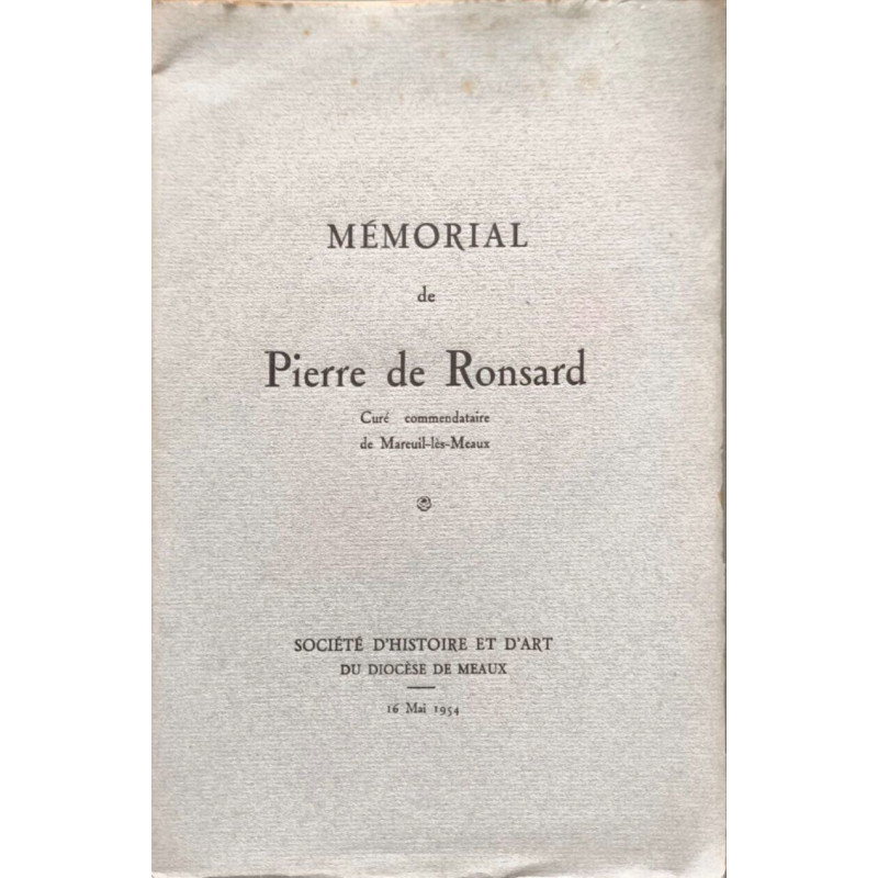 Mémorial de Pierre de Ronsard