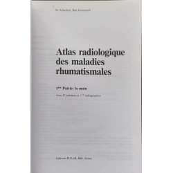 Atlas radiologique des maladies rhumatismales 1ère partie - la main