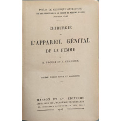 Chirurgie de l'appareil génital de la femme