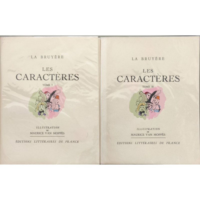 Les Caractères - numéroté - 2 tomes ( illustrations de maurice van...