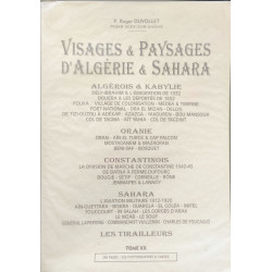 Visages et Paysages d'Algérie et Sahara tome XX