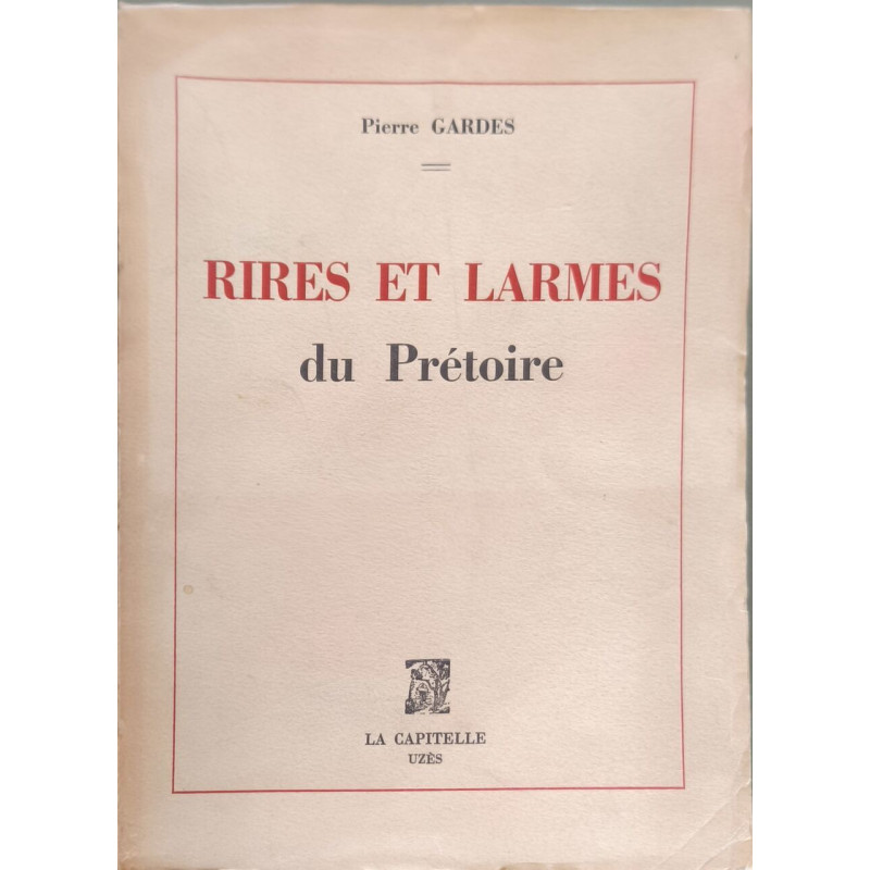 Rires et larmes du Prétoire EO - exemplaire non justifié