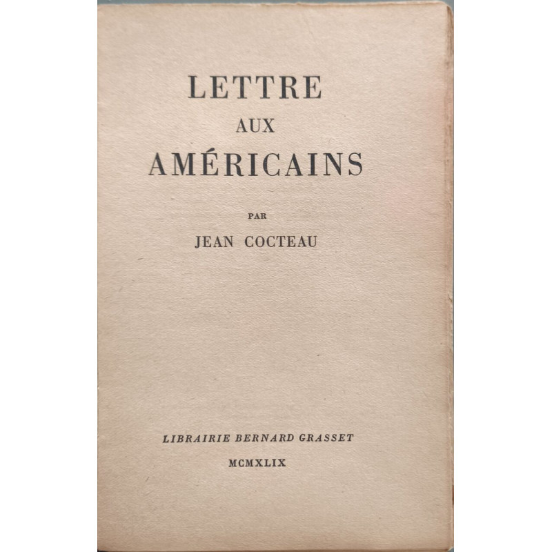 Lettre aux Américains