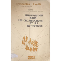 L'intervention dans les organisations et les institutions