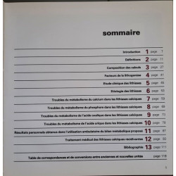 Les lithiases urinaires calculiques et récidivantes