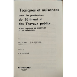 Toxiques et nuisances dans les professions du bâtiment et des...