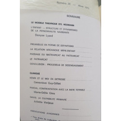 Cahiers de psychologie jungienne N°20 l'enfant