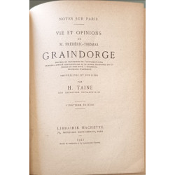 Vie et opinions de M. frederic-thomas Graindorge