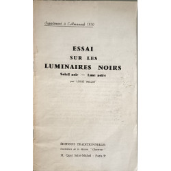 Essai sur les luminaires noirs soleil noir - Lune noire