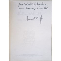 Jérusalem vers toi je marcherai dédicacé par l'auteur
