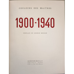 Couleurs des maîtres 1900-1940 ( 24 illustrations couleurs)