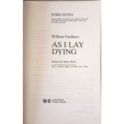 Notes on Faulkner's "As I Lay Dying"