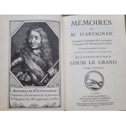 Mémoires de Mr. d'Artagnan ( 3 tomes complet)