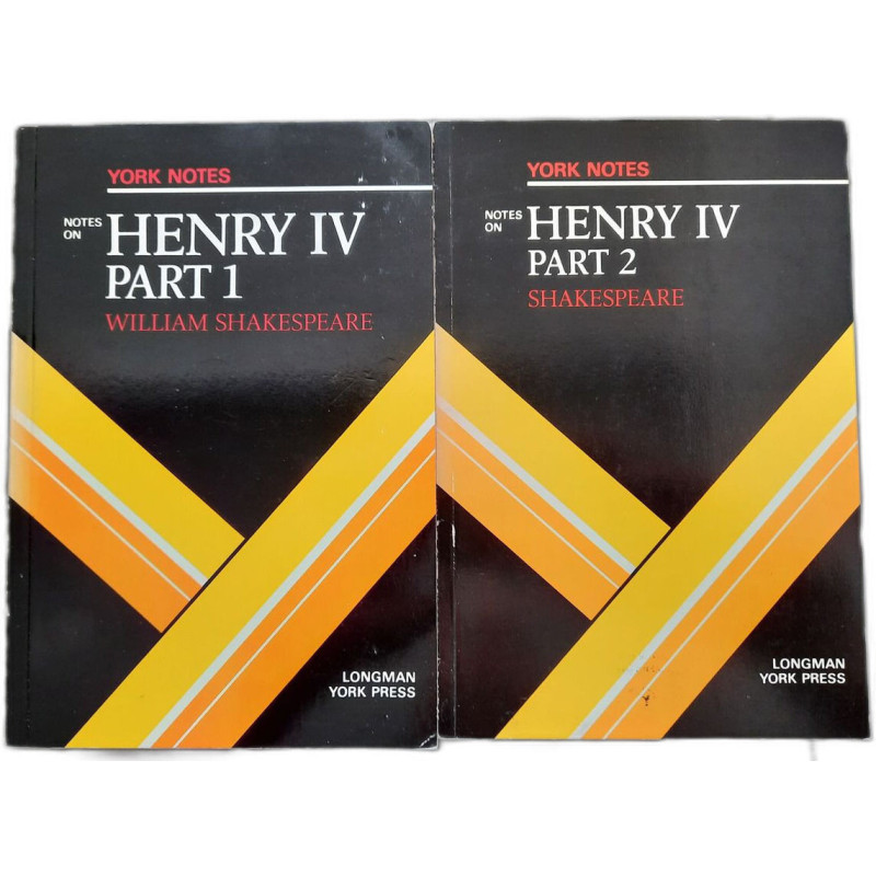 William Shakespeare "King Henry IV": Notes (York Notes) VOL 1&2